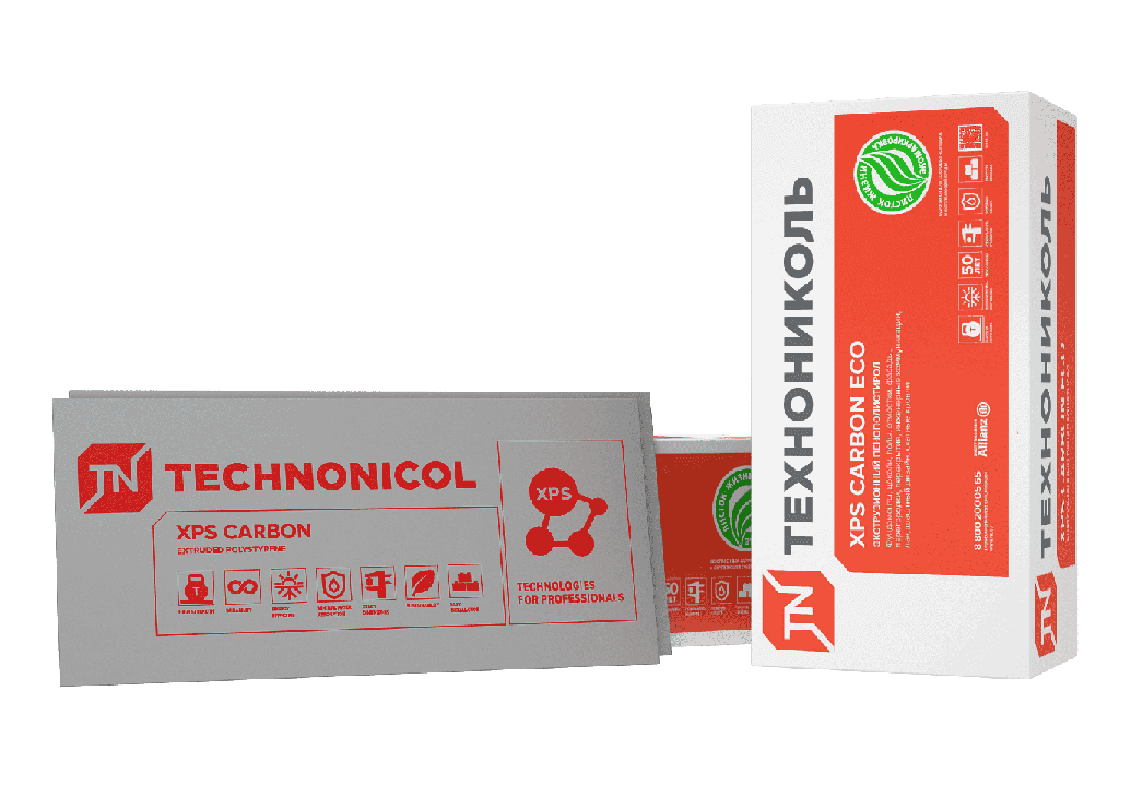 ЭКСТРУЗИОННЫЙ ПЕНОПОЛИСТИРОЛ ТЕХНОНИКОЛЬ CARBON ECO